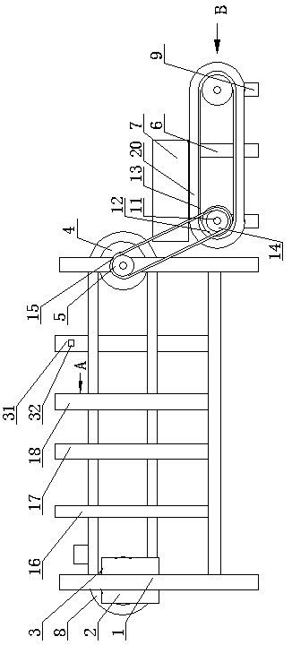 Intelligent station change device of industrial automation production line