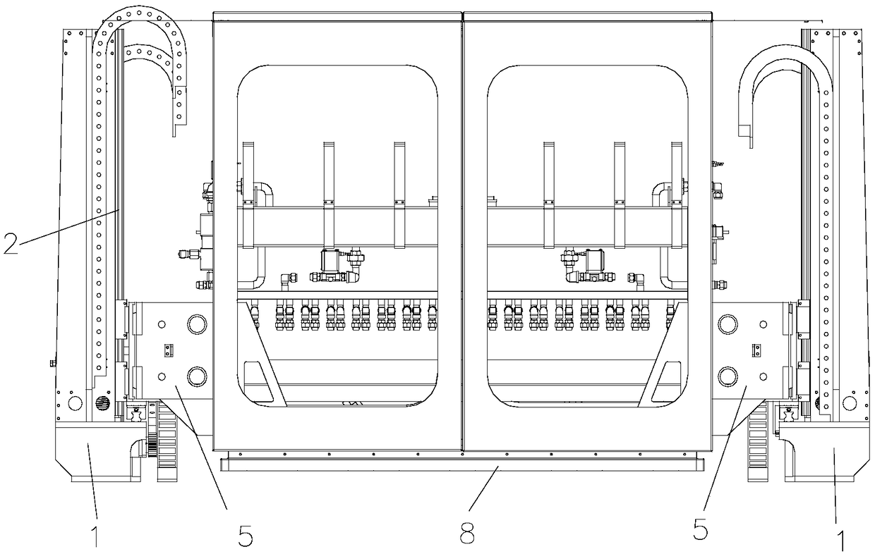 Spray head lifting and positioning mechanism and printing device