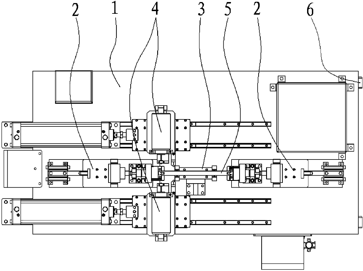 Four-direction moving drilling device