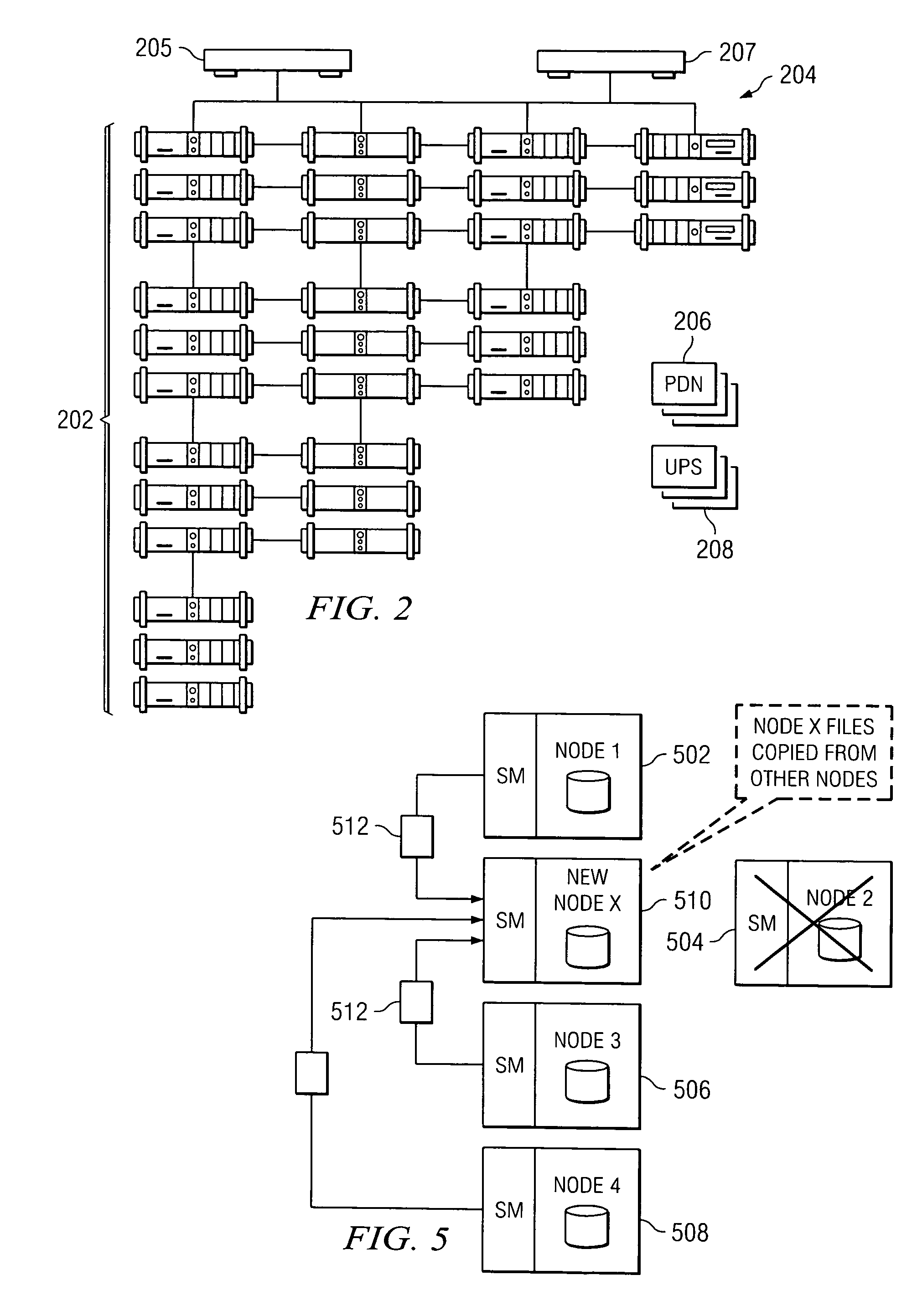 Policy-based management of a redundant array of independent nodes