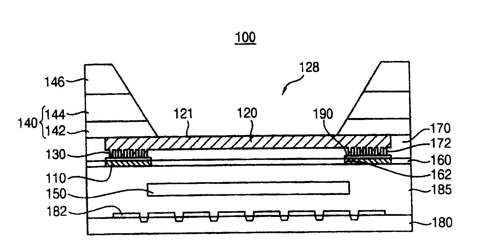 Bonding pad structure and semiconductor device including the bonding pad structure