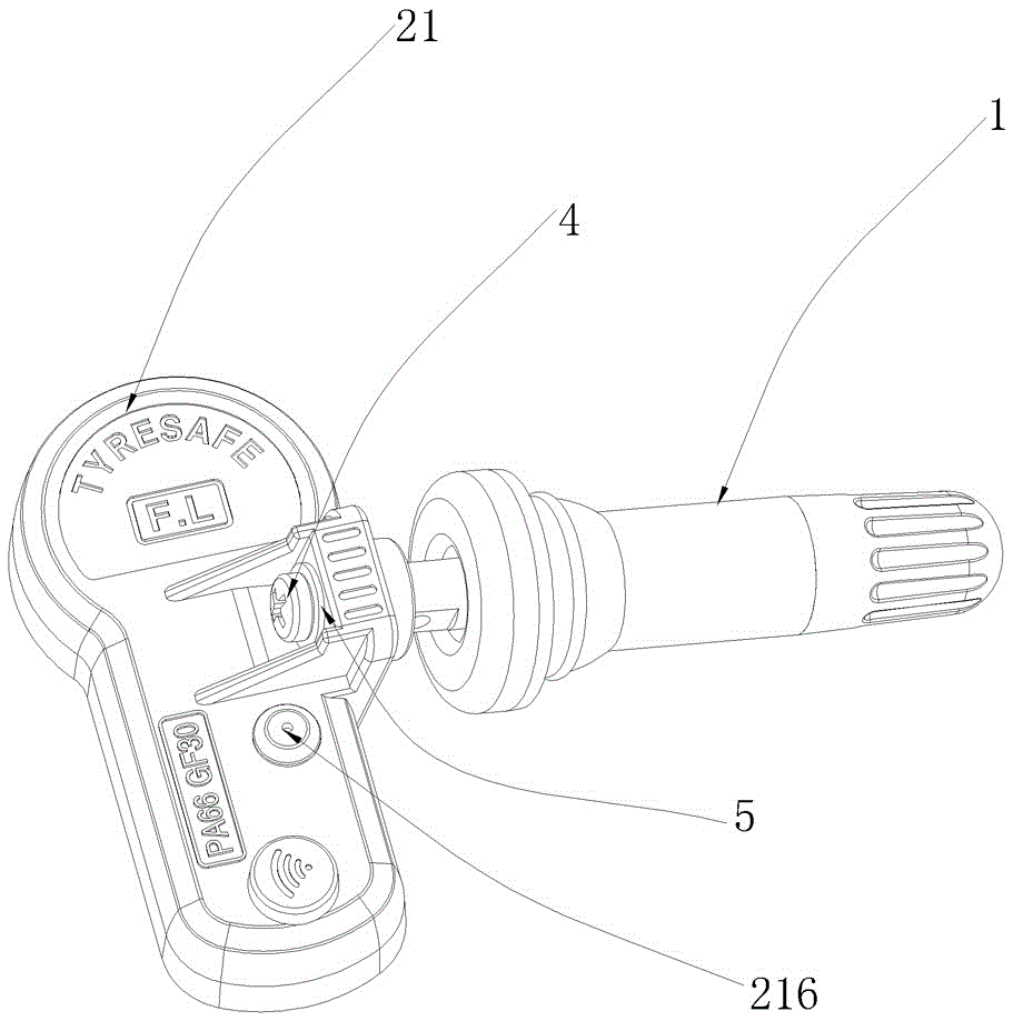 Multifunctional built-in tire pressure sensor