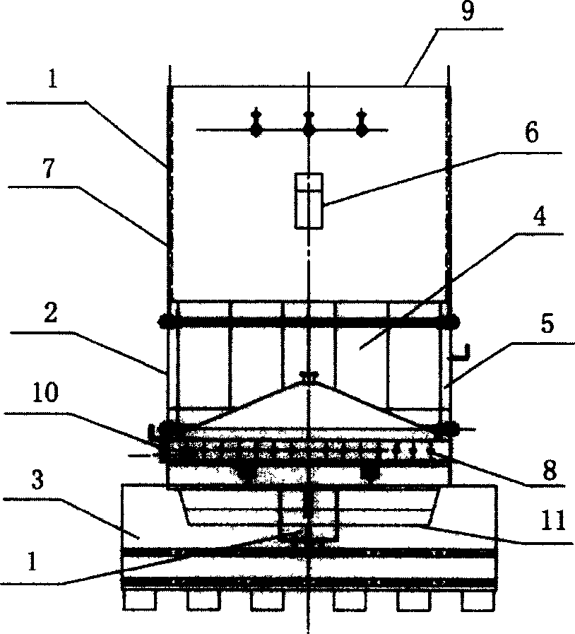 Smelting method and device of molten lead oxidation slag