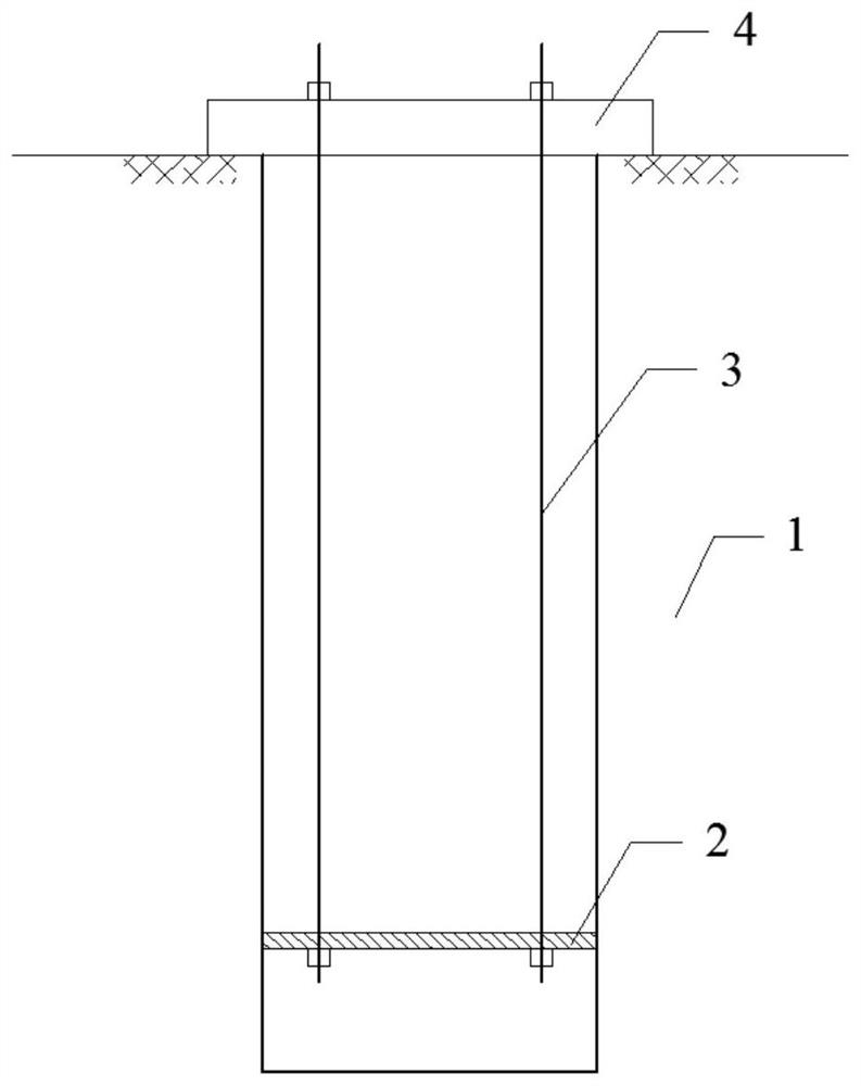 A kind of suspended pile and its construction method, pile side friction resistance testing method