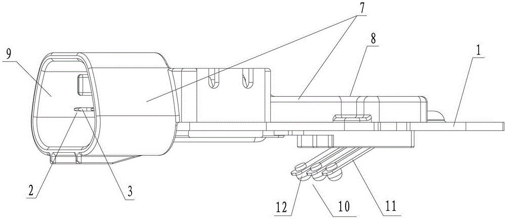 A connector for wiper