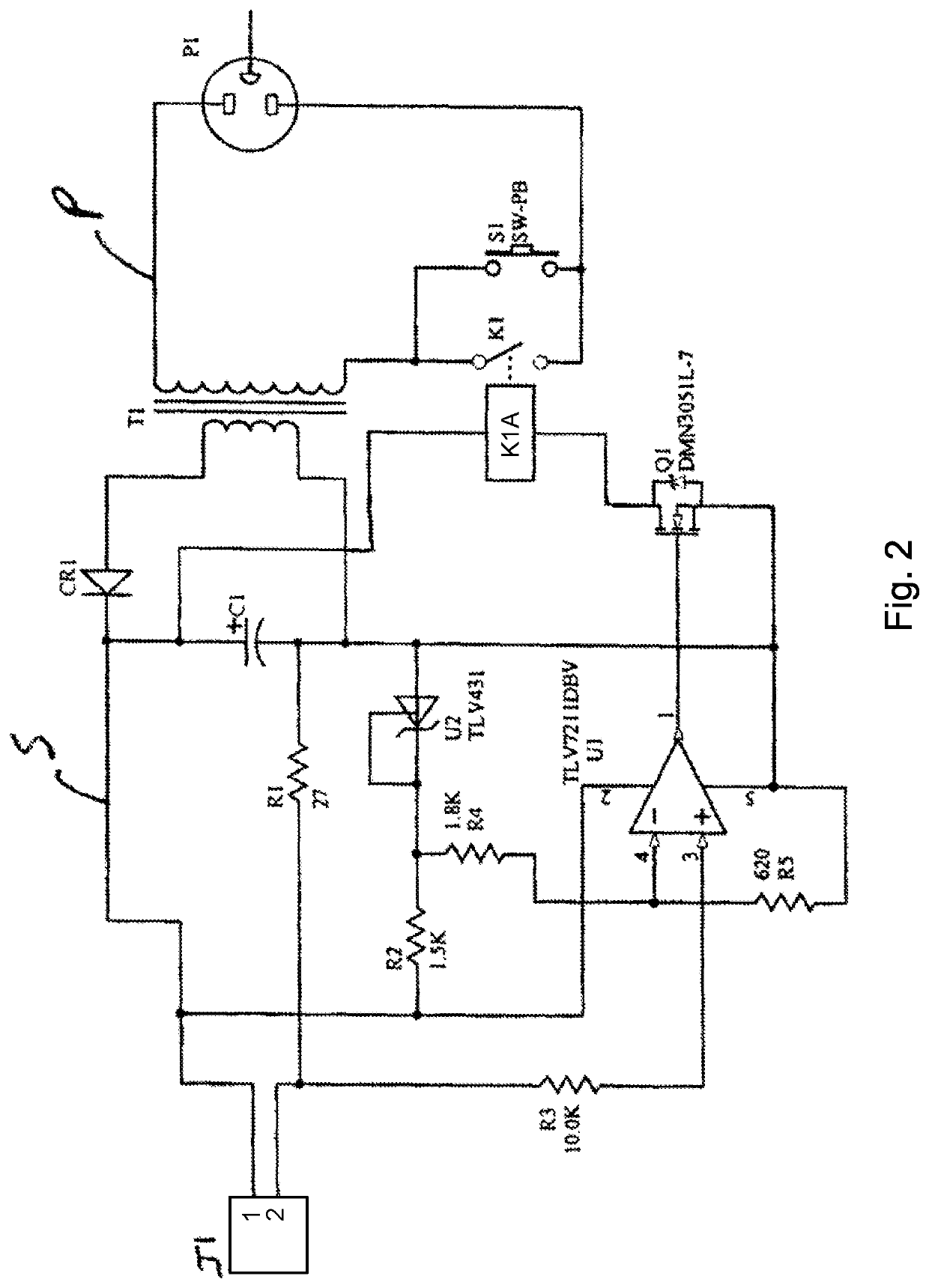 Current sensing circuit disconnect device and method