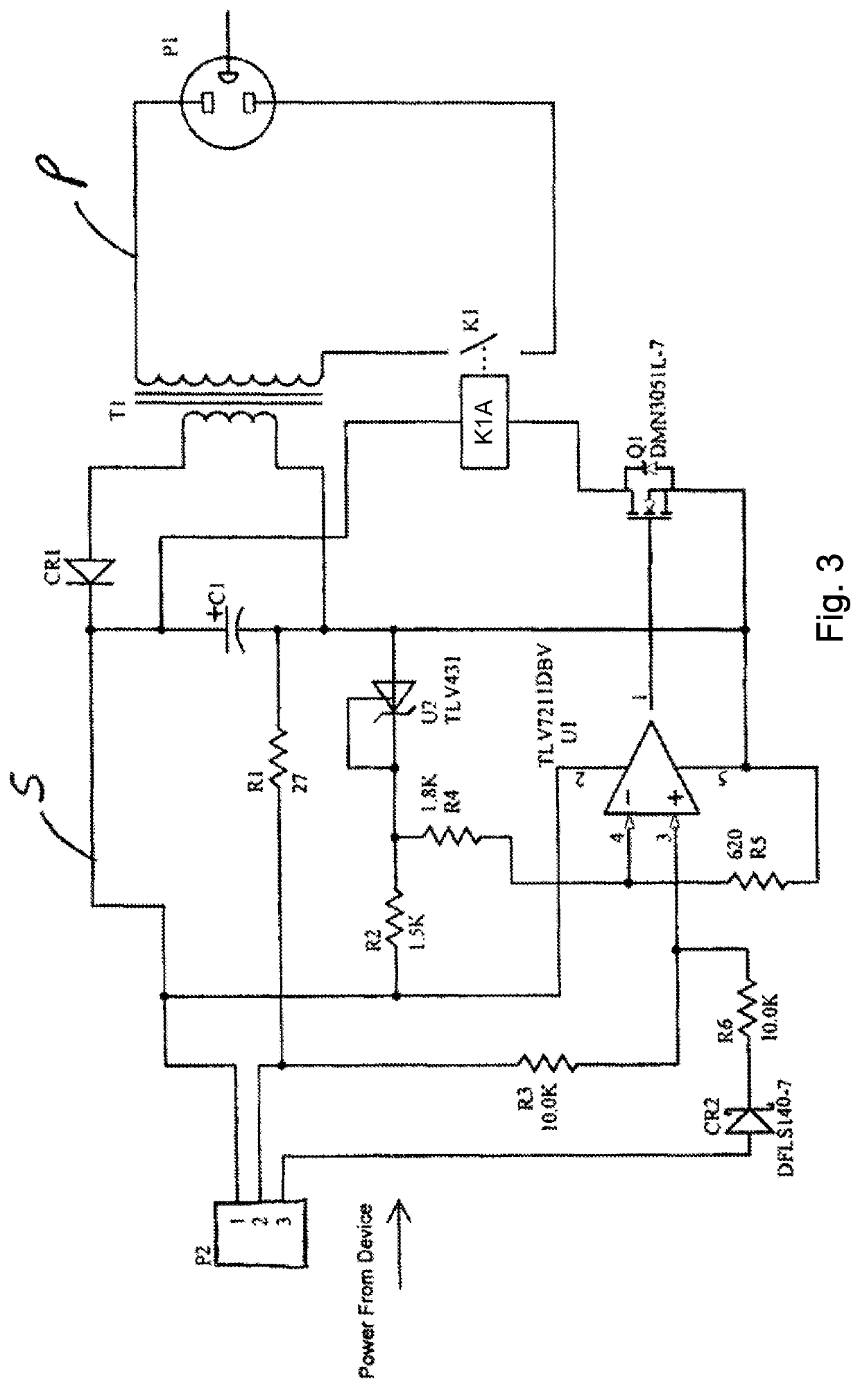 Current sensing circuit disconnect device and method