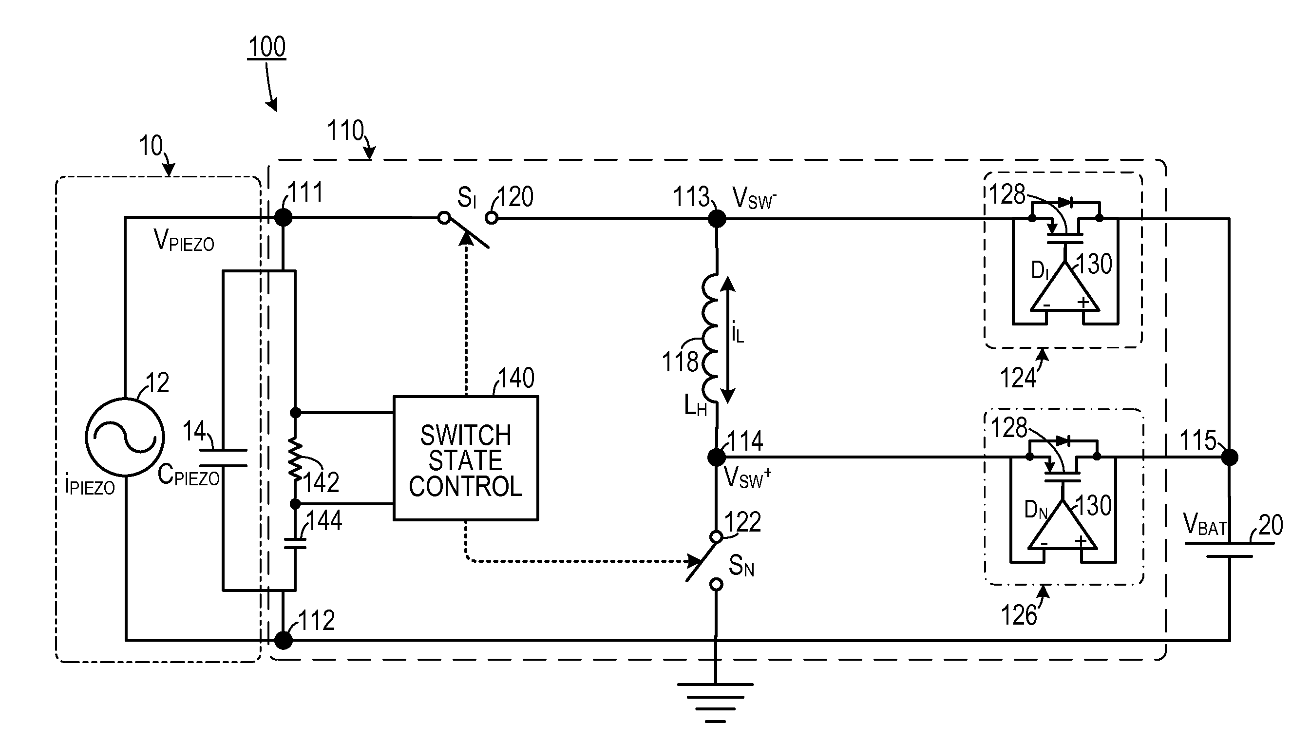 Rectifier-free piezoelectric energy harverster and battery charger