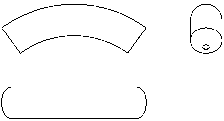 Kangaroo-leg-imitating suspension with arc-shaped shock absorbers