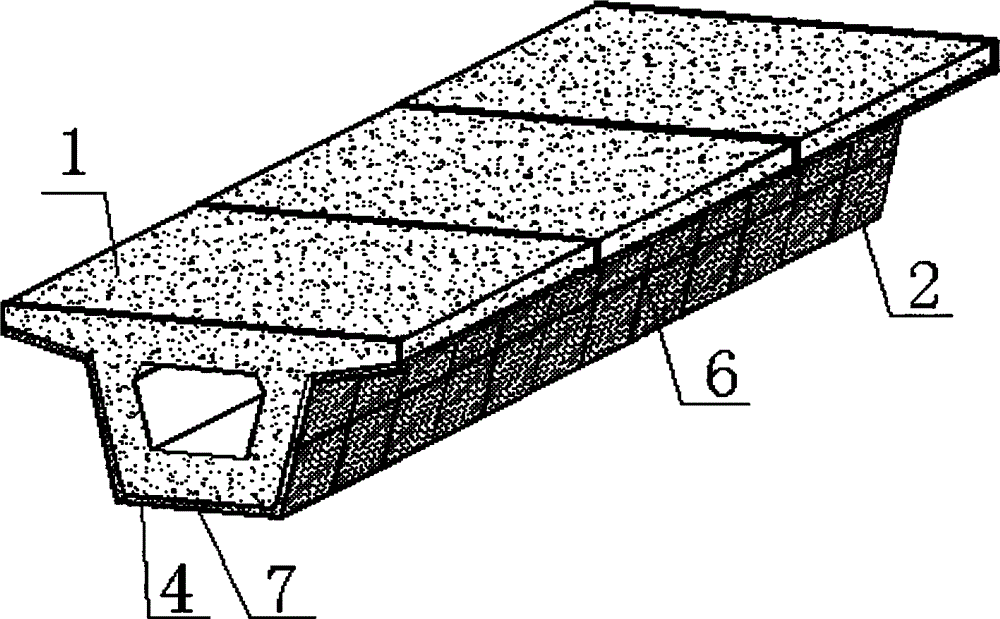 Rail transit noise reduction box type bridge and external bonding noise reduction method of rail transit box type bridge