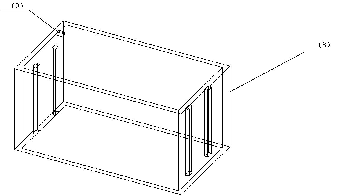 Portable metal material tensile stress electrochemical corrosion device