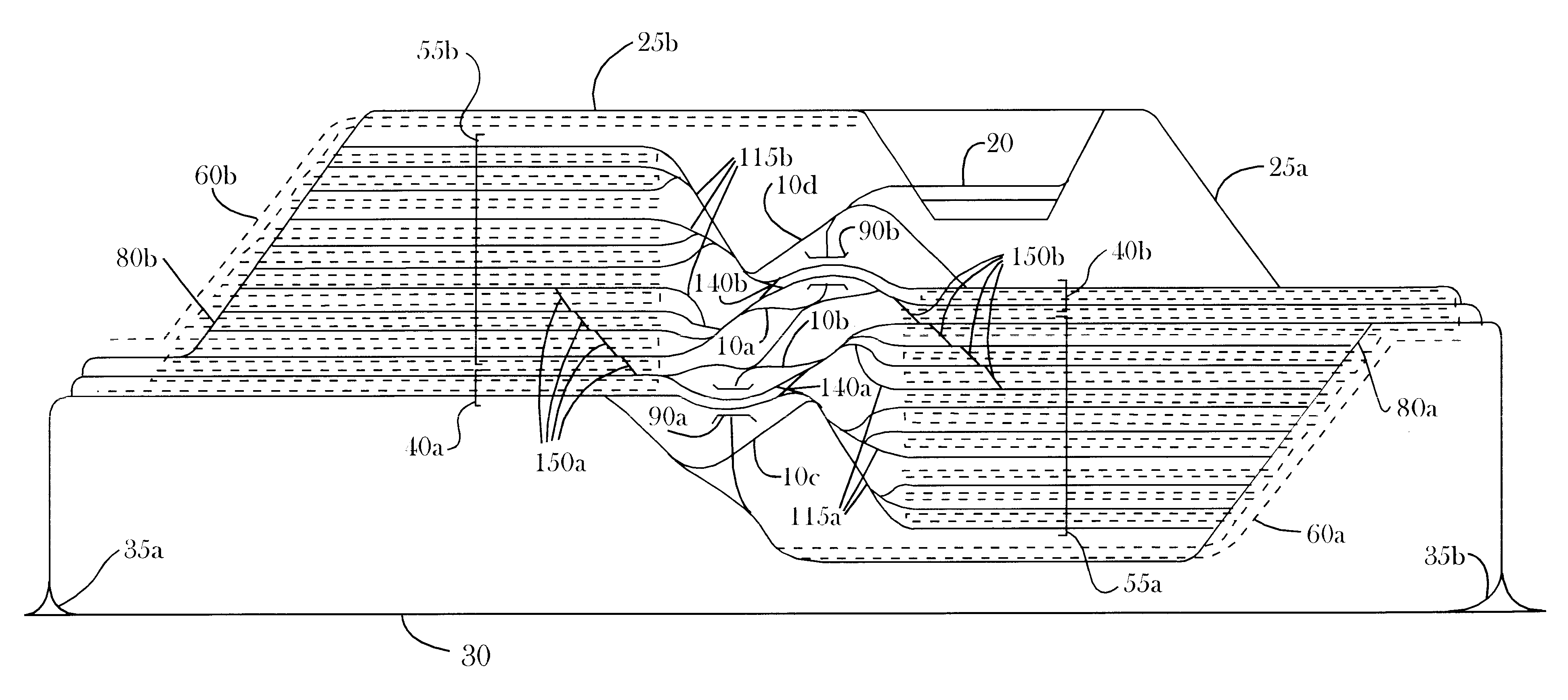 High capacity multiple-stage railway switching yard