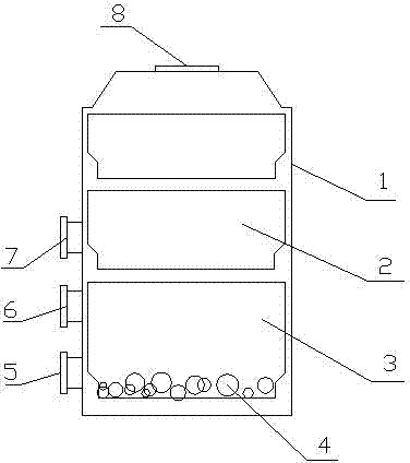 Complete production device of energy-saving high-efficiency biomass fuel particles