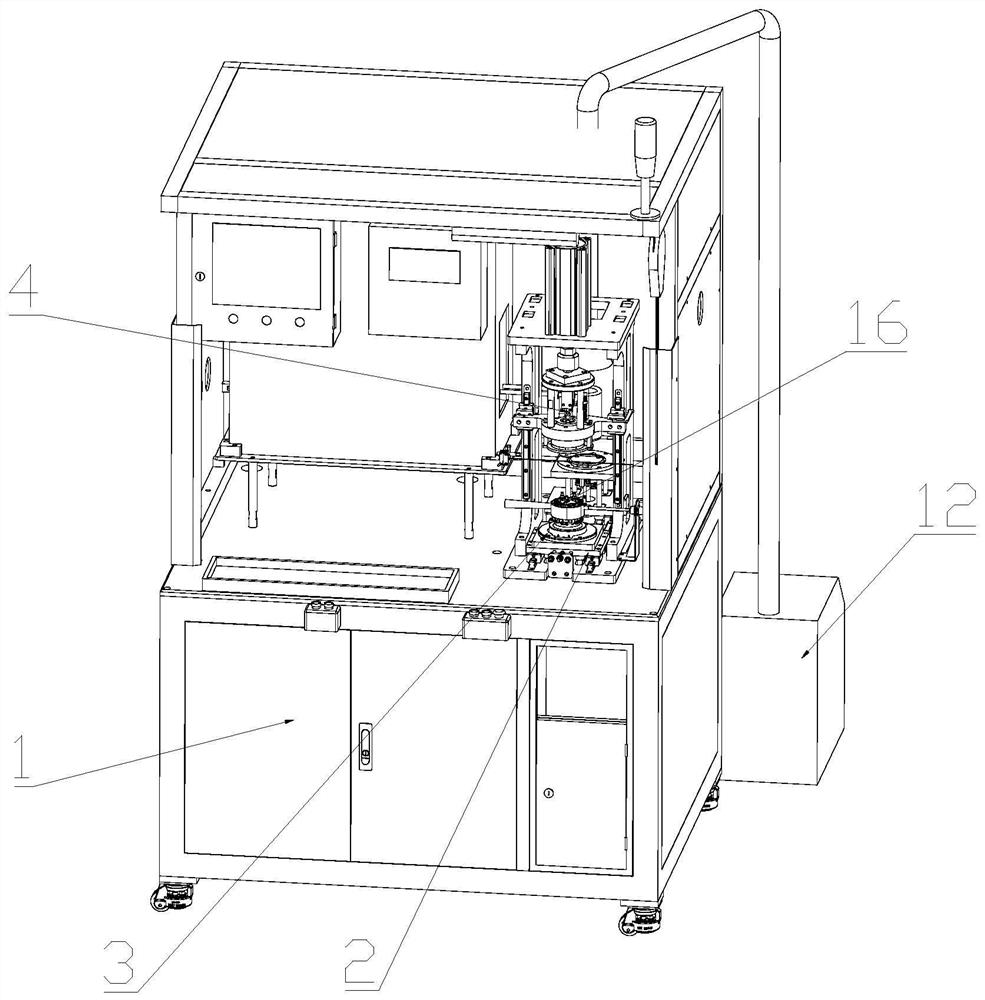 Hot charging equipment for motor stator