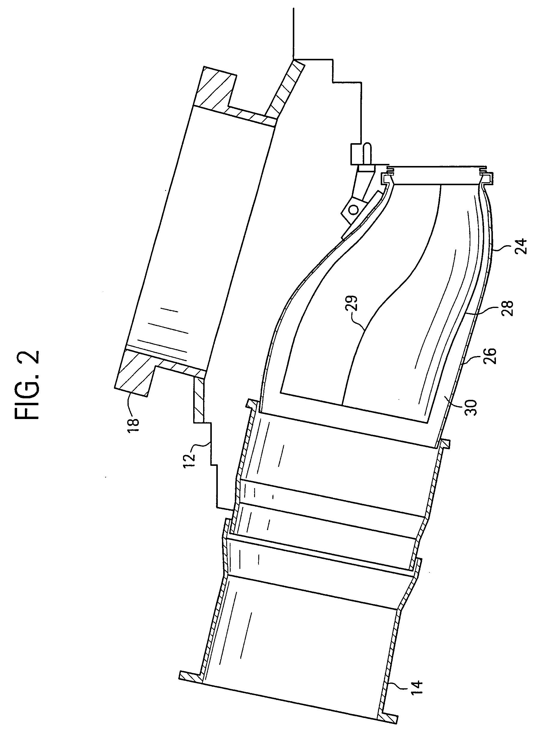 Imaging system for robotically inspecting gas turbine combustion components