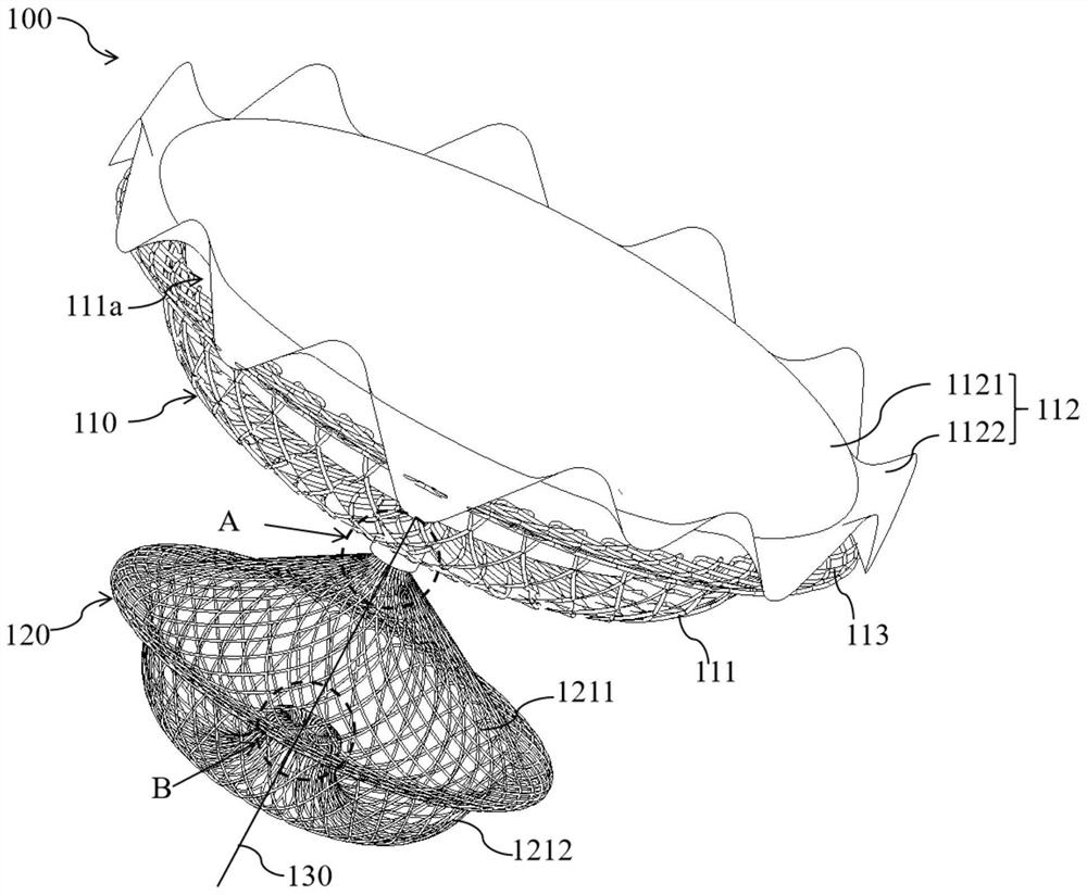 Left ventricular volume reduction device and left ventricular volume reduction system