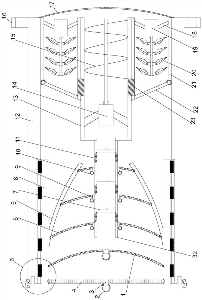 Cylindrical flow guide type environment-friendly dust removal device