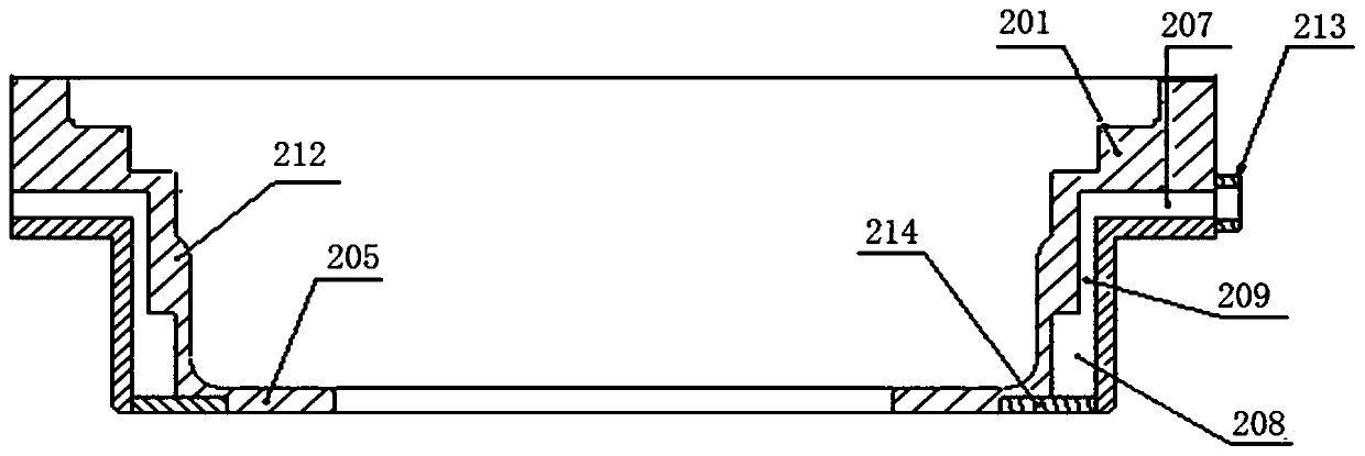 Cooling assembly of magnetron sputtering reaction chamber and magnetron sputtering equipment thereof