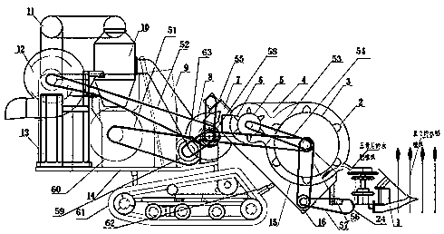 Head-feed combine harvester