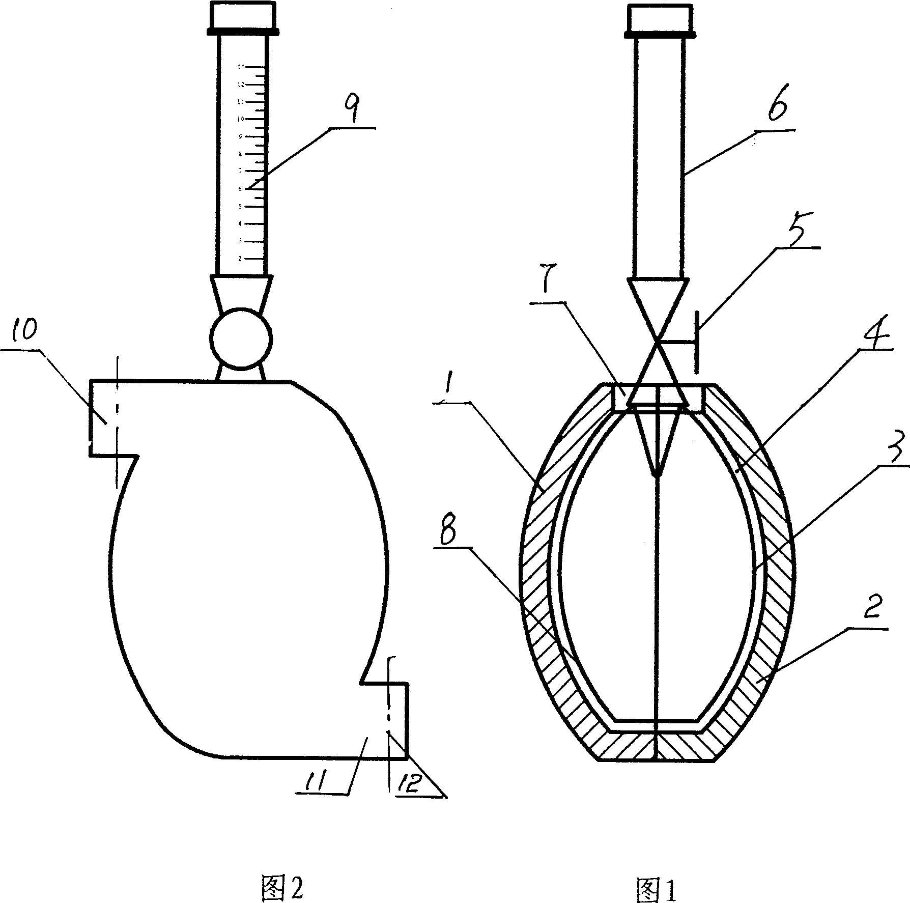 Testis volume measuring meter