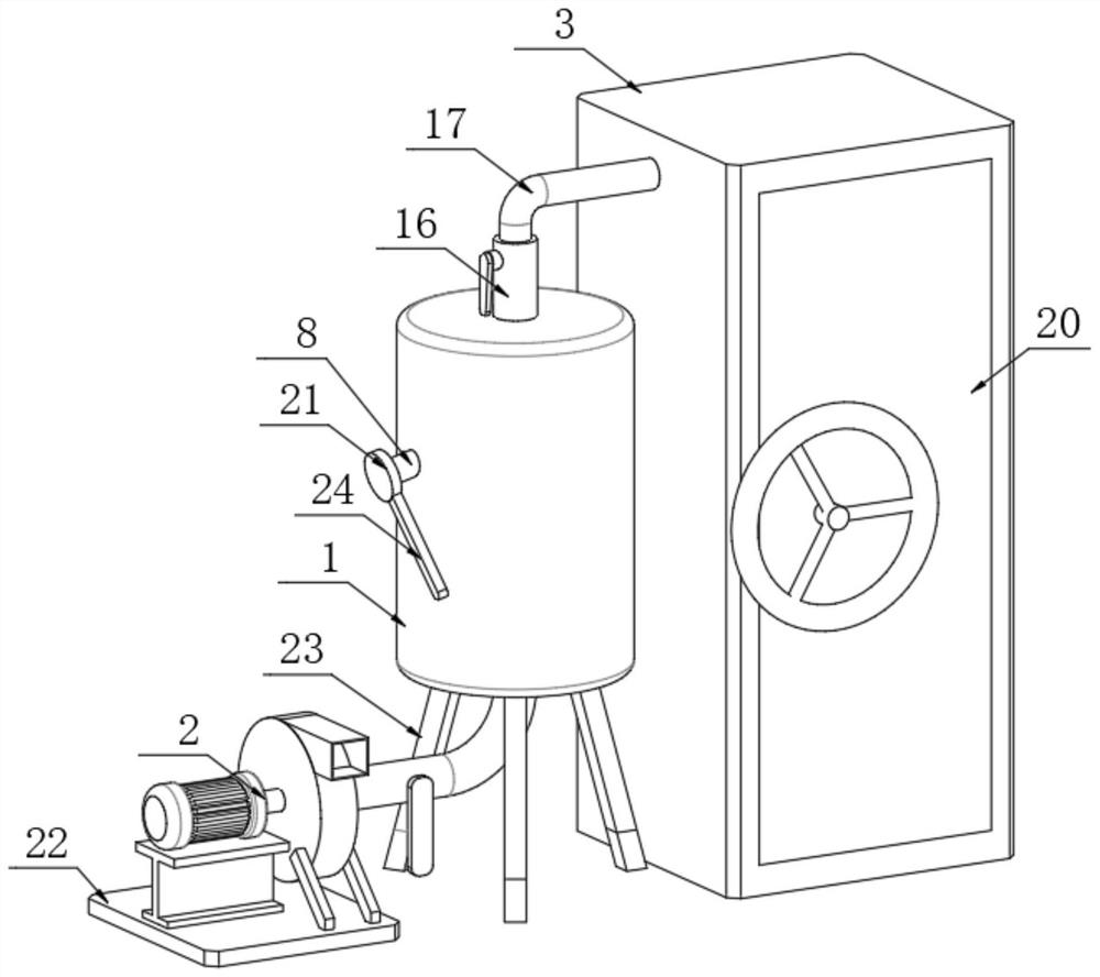 Environment-friendly flue gas waste heat drying device