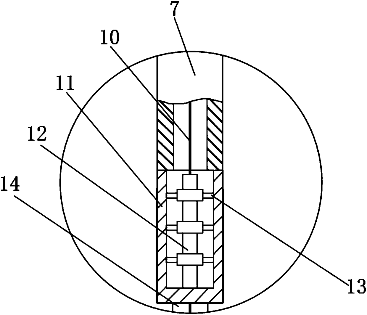 Tracheal bronchus inner-diameter measuring ruler