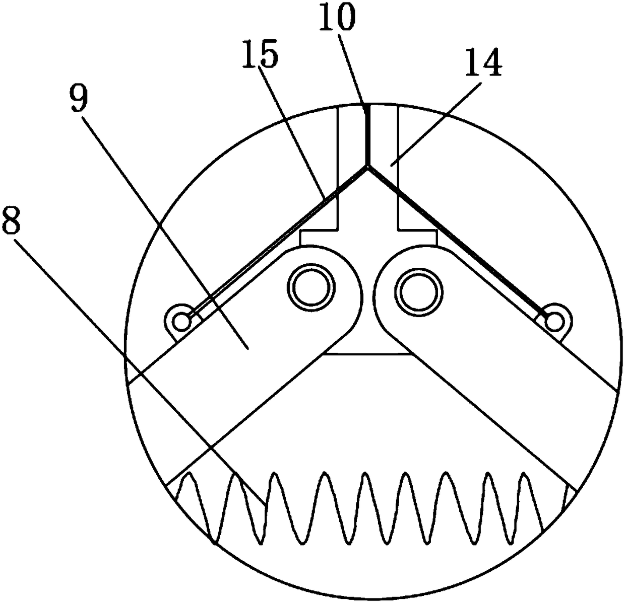 Tracheal bronchus inner-diameter measuring ruler