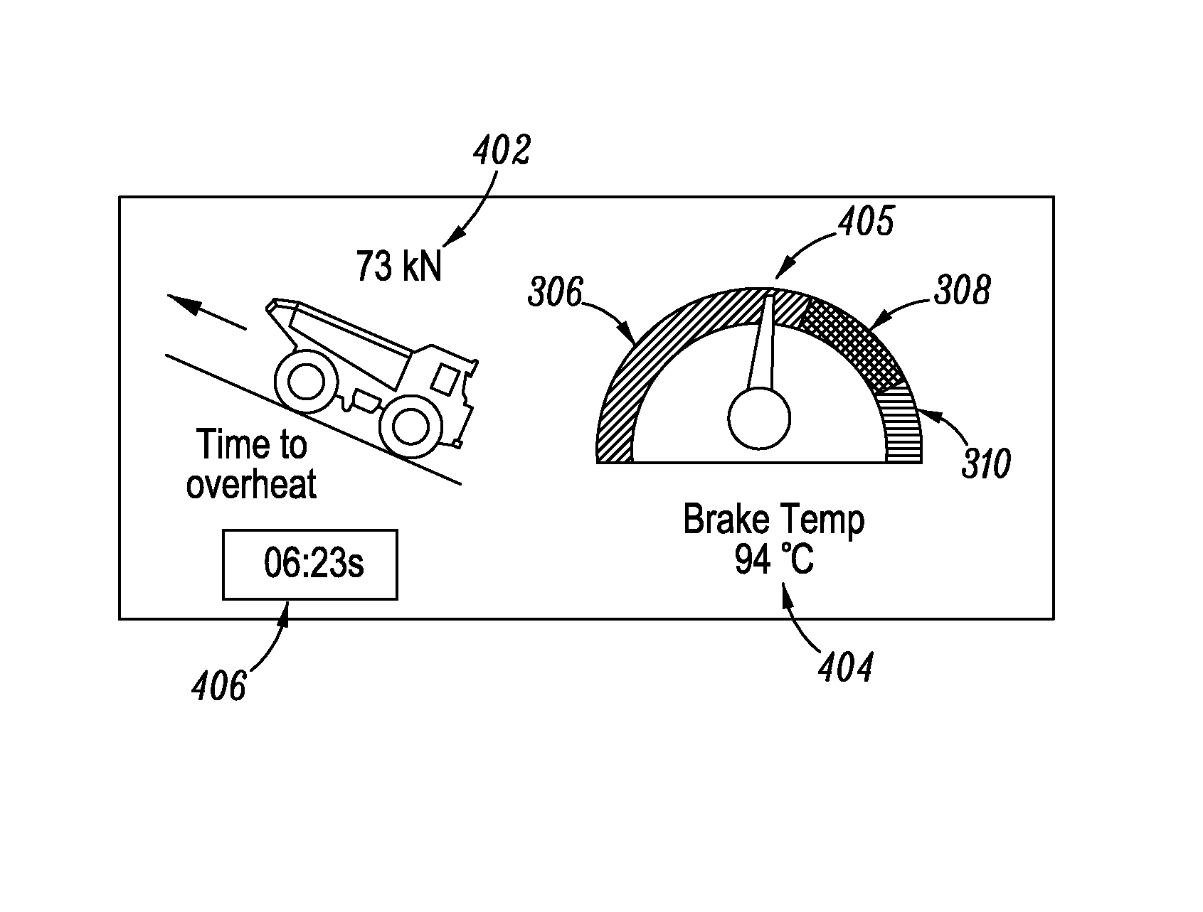 Braking intensity display