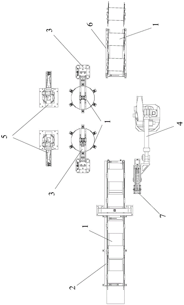 A wire reel automatic welding production line and its automatic welding method