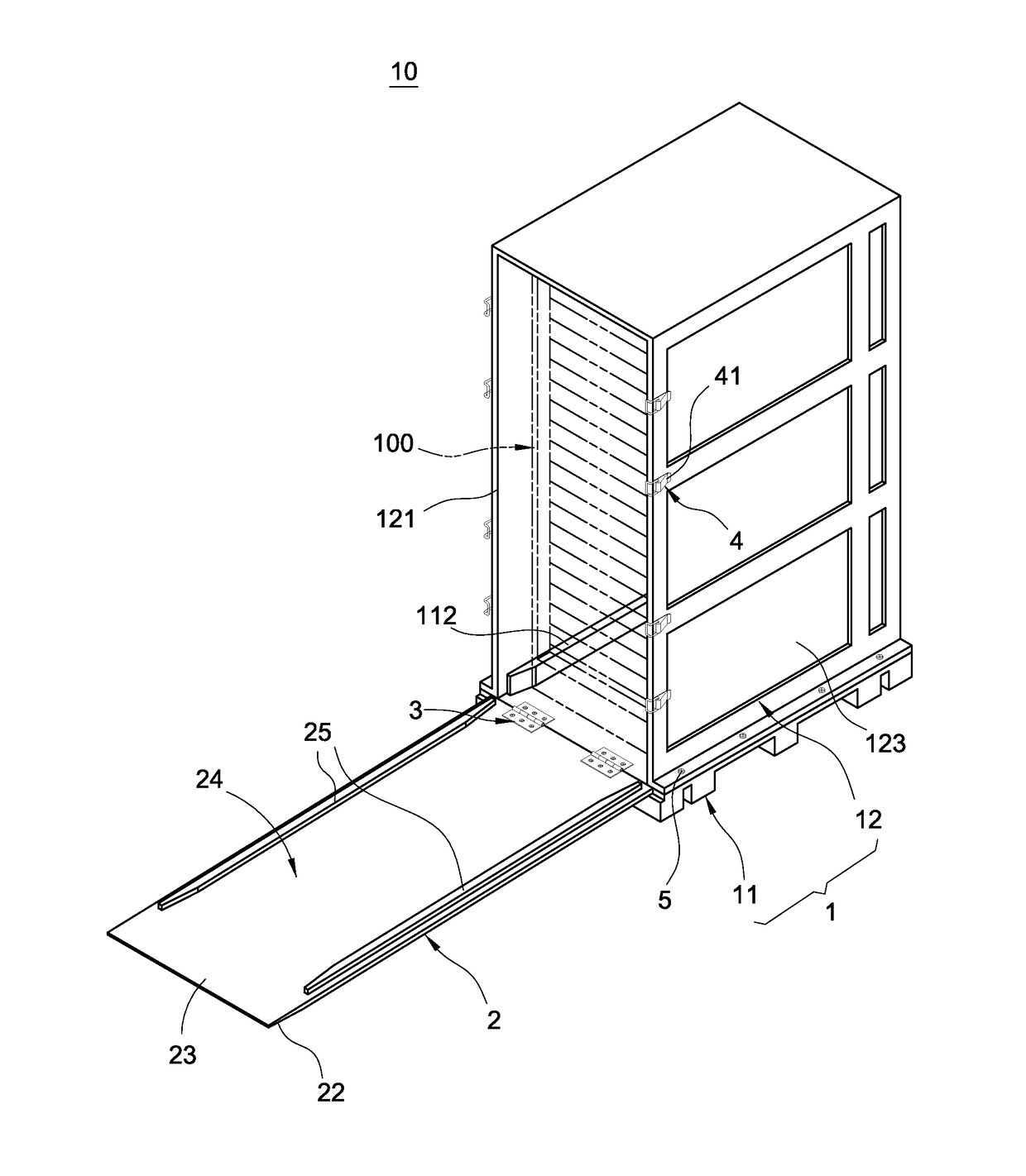 Modular protective housing structure