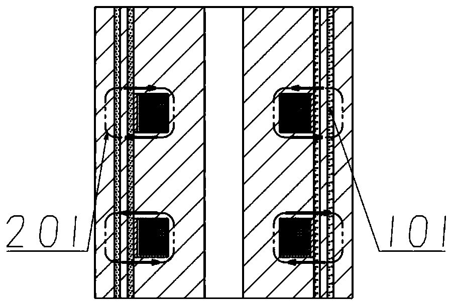 Double-rod shearing mode magnetorheological damper