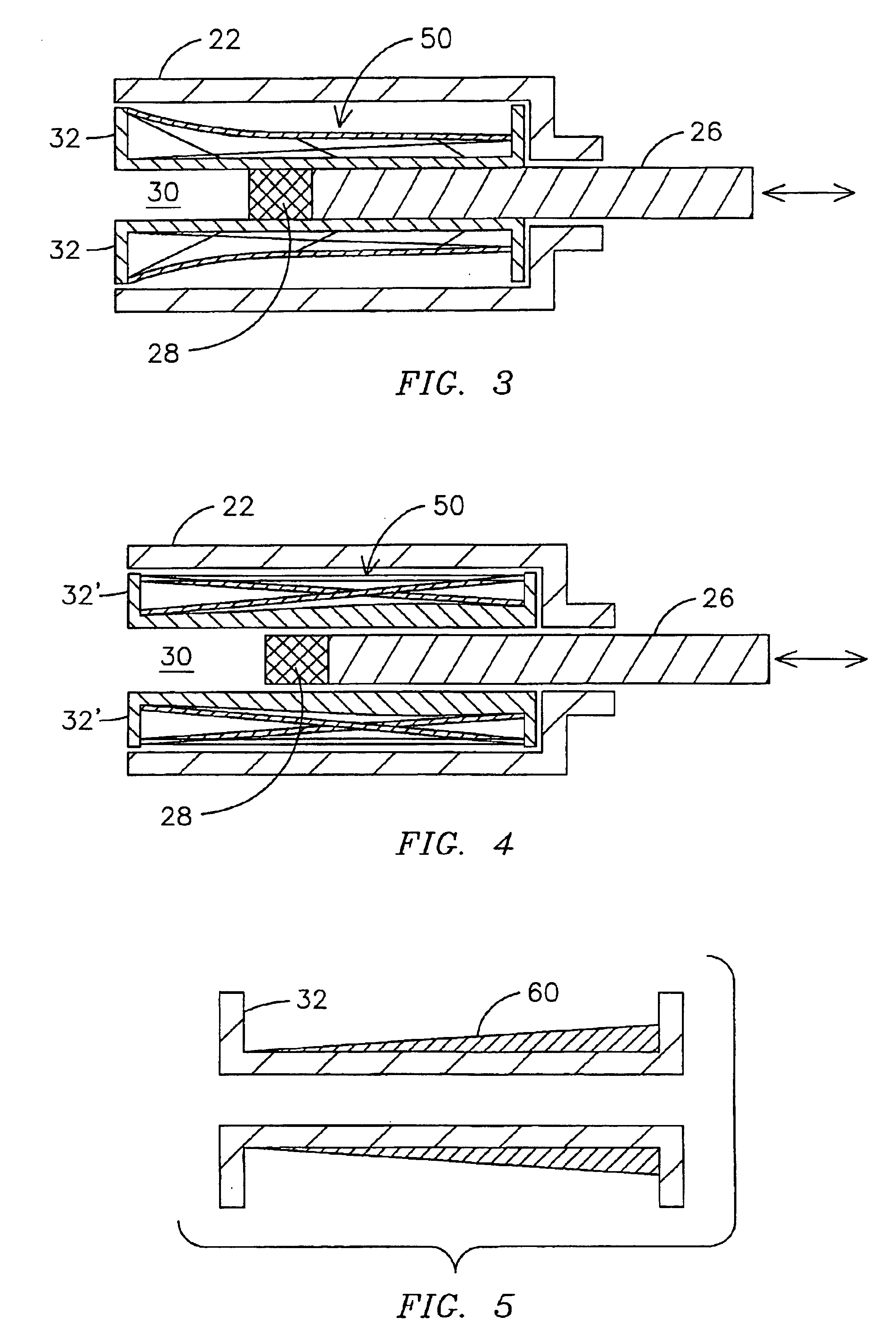 Linear velocity sensor and method for reducing non-linearity of the sensor output signal