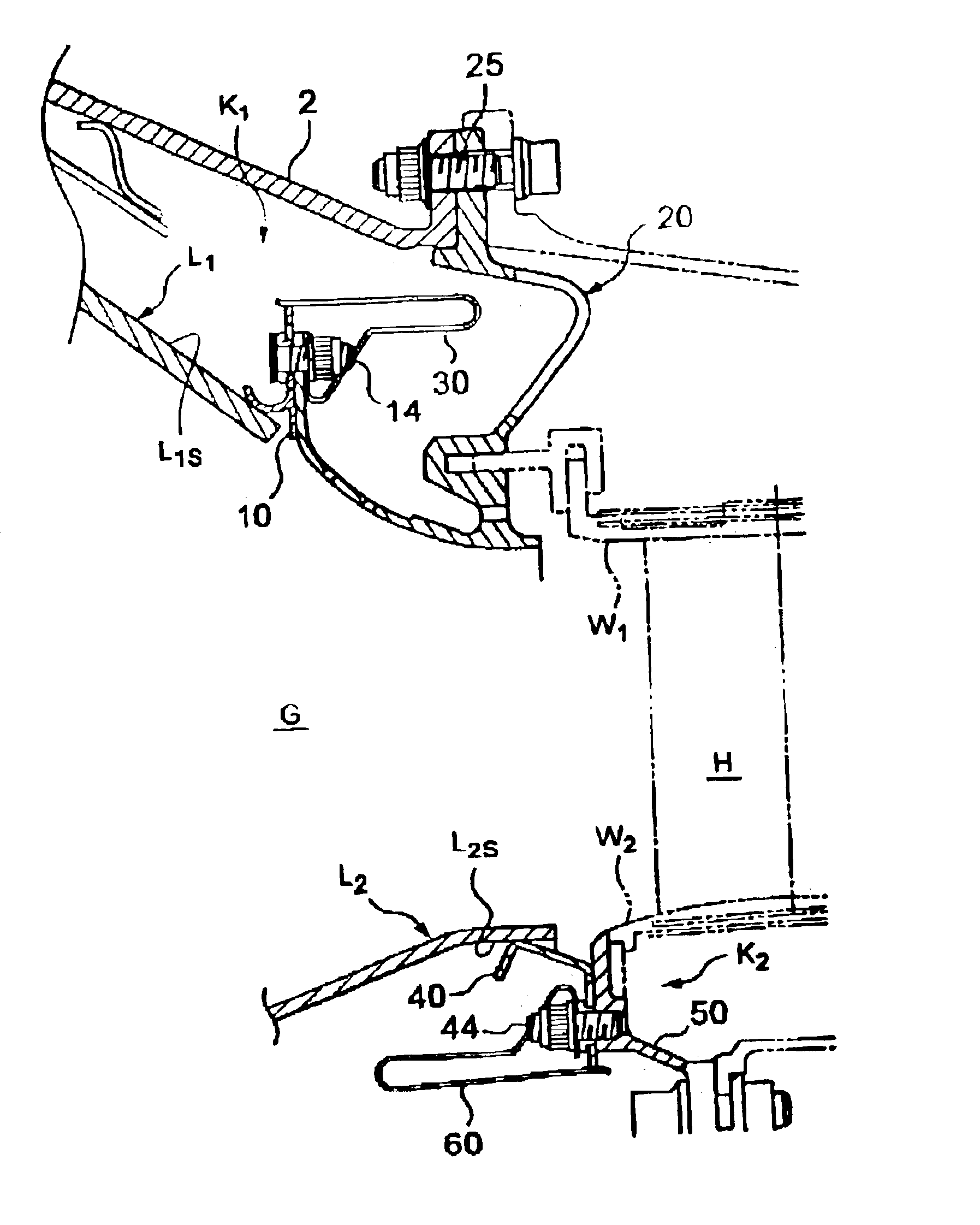 Sealing structure for combustor liner