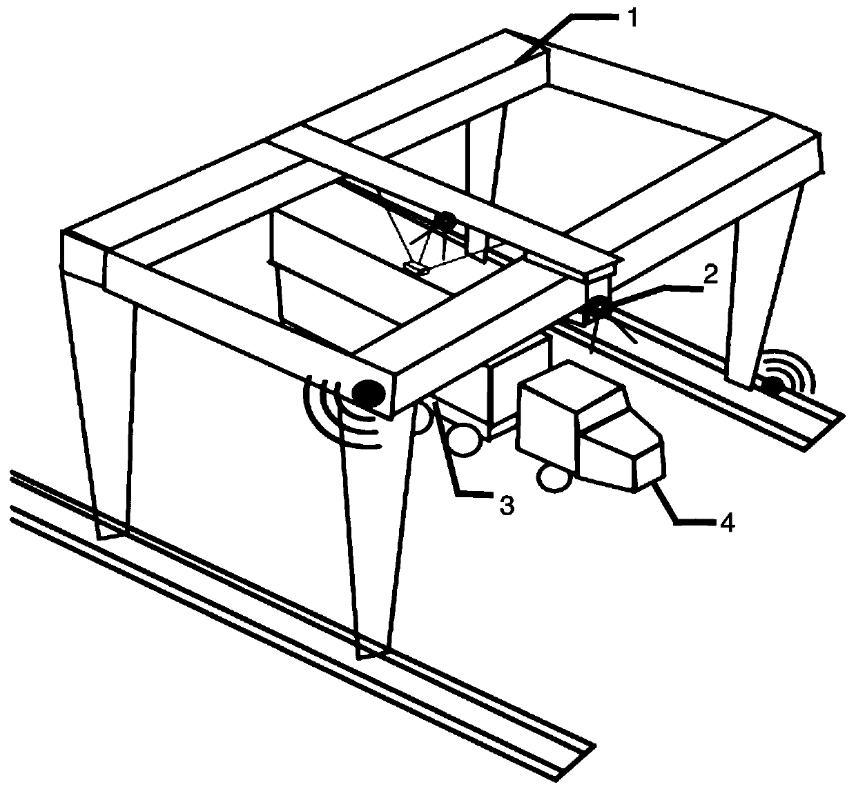 Method of container gantry crane identifying license plate and vehicle number of truck