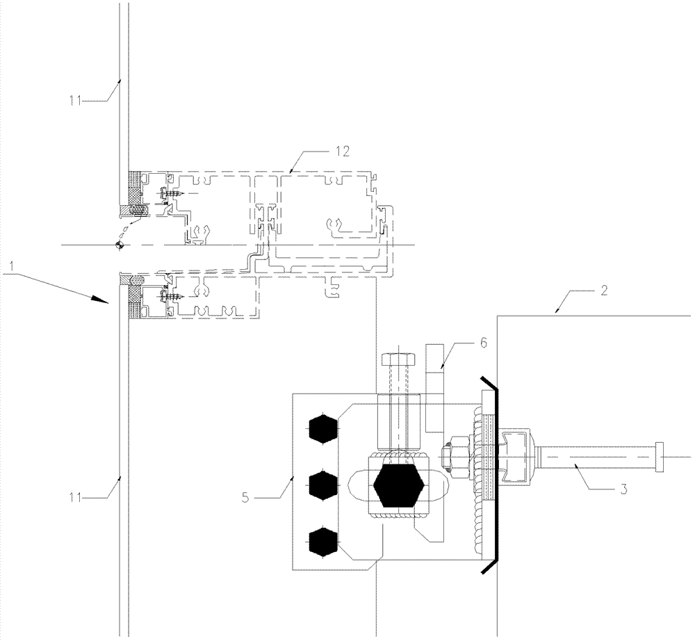 Unit curtain wall connector