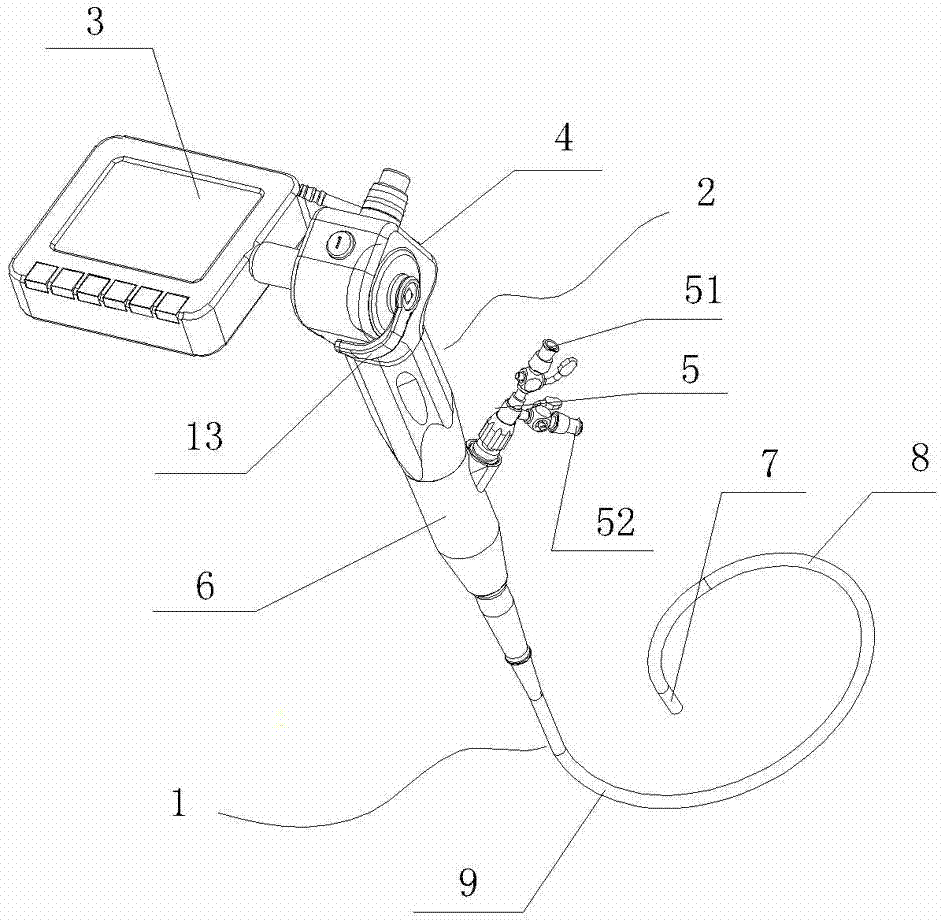 Portable electronic cystoscope