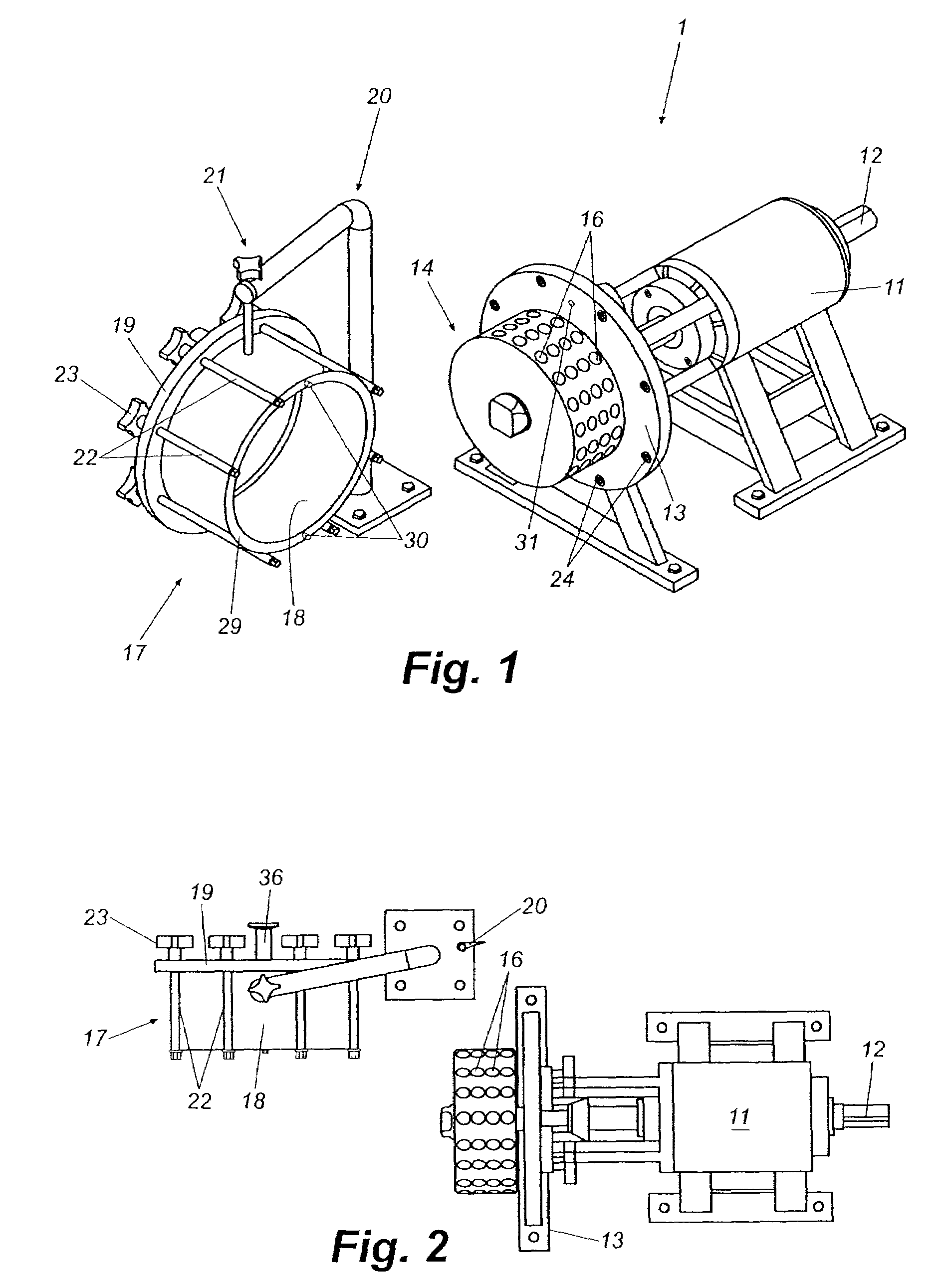 Controlled cavitation device with easy disassembly and cleaning