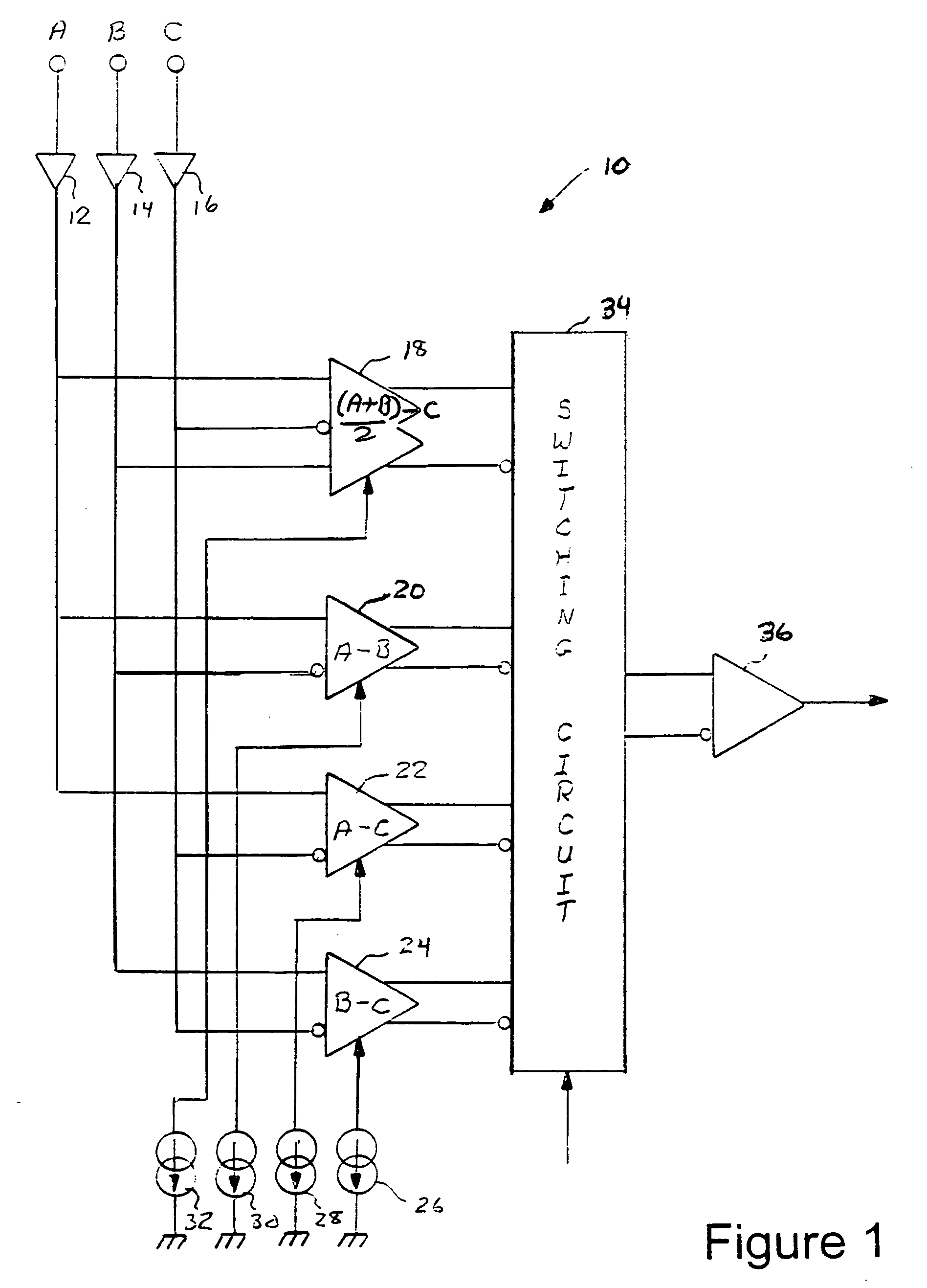 Mode selection amplifier circuit usable in a signal acquisition probe