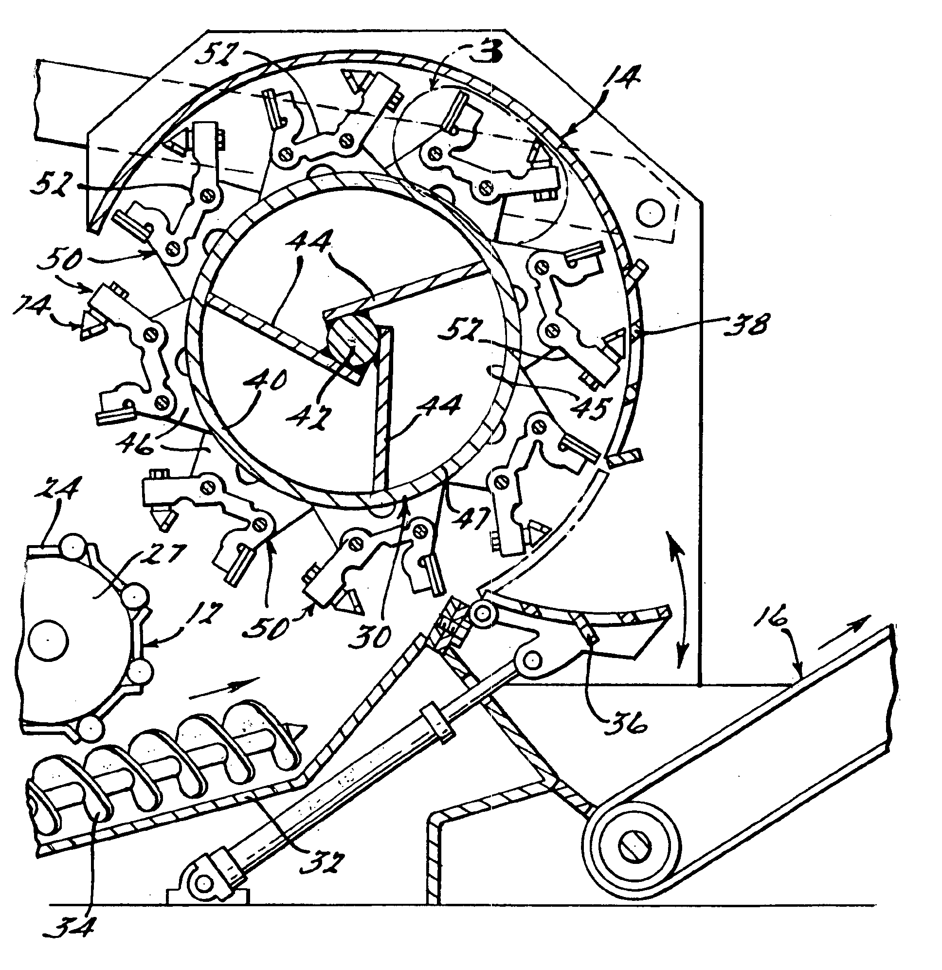 Multi-functional tool assembly for processing tool of waste processing machine