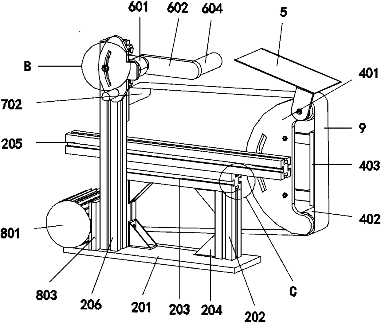 Hardware tool abrasive belt polishing machine