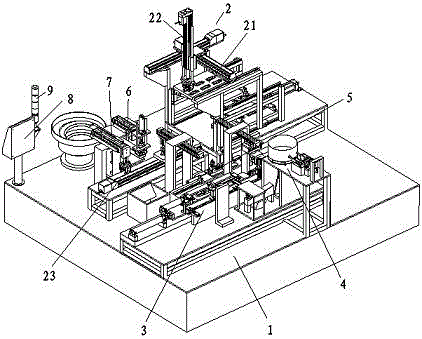 Limiting box assembling machine of door check