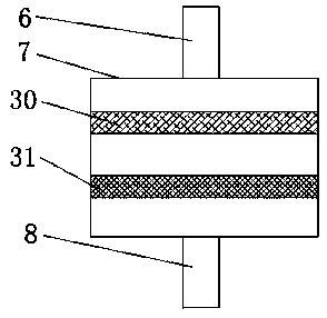 Crushing and grinding device for wheat processing