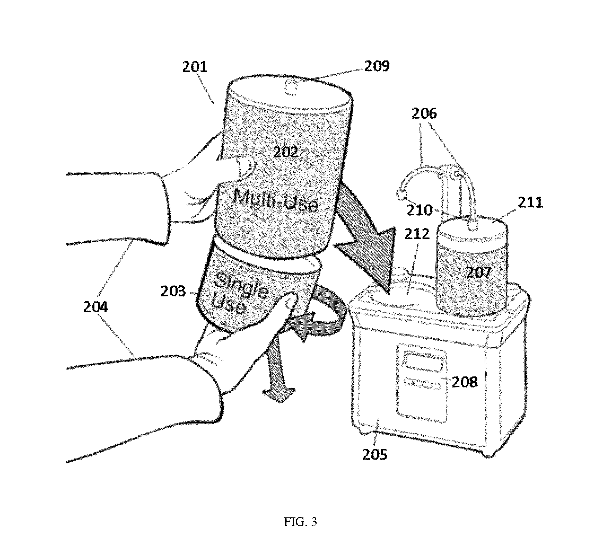 Method and apparatus for zirconium oxide recharging