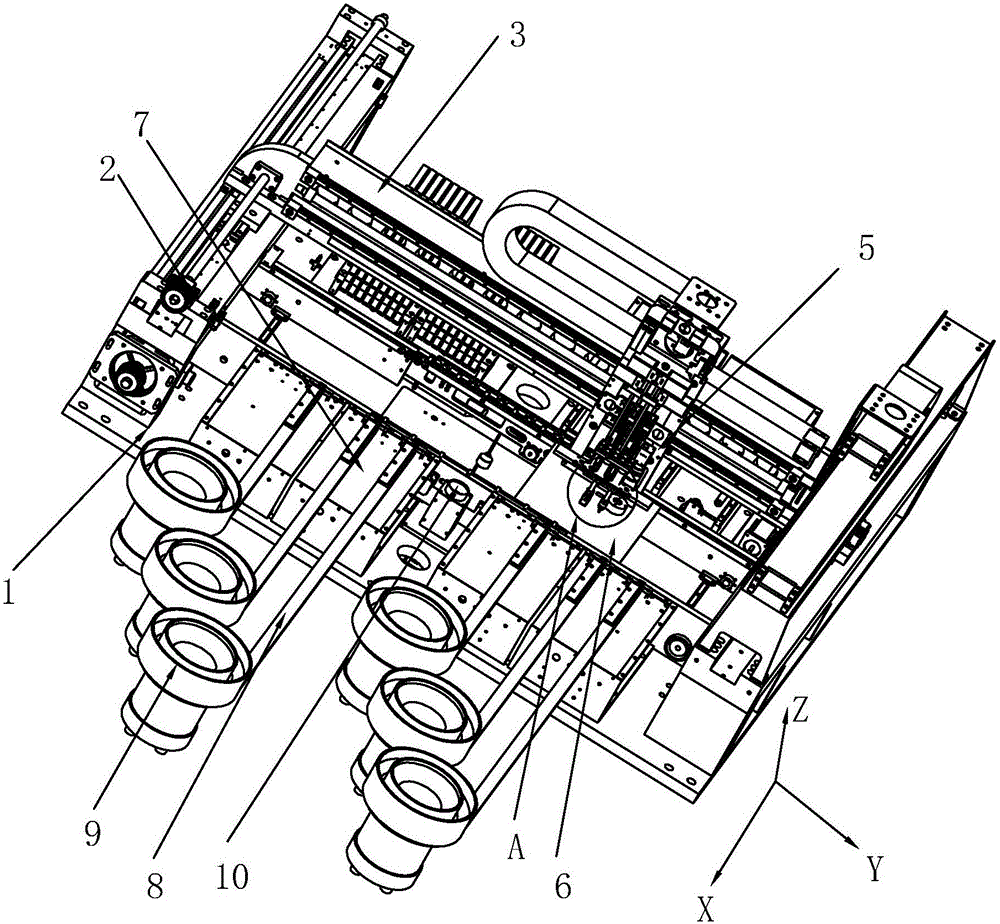 Workpiece attaching machine