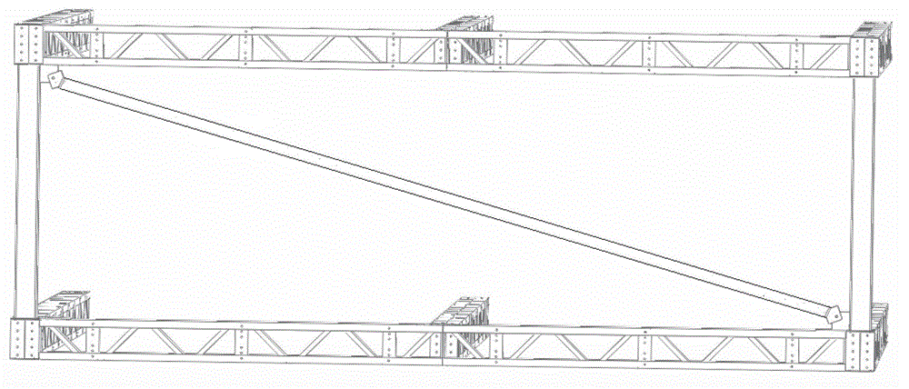 Industrialized assembled multi-story high-rise steel structure centrally-braced system