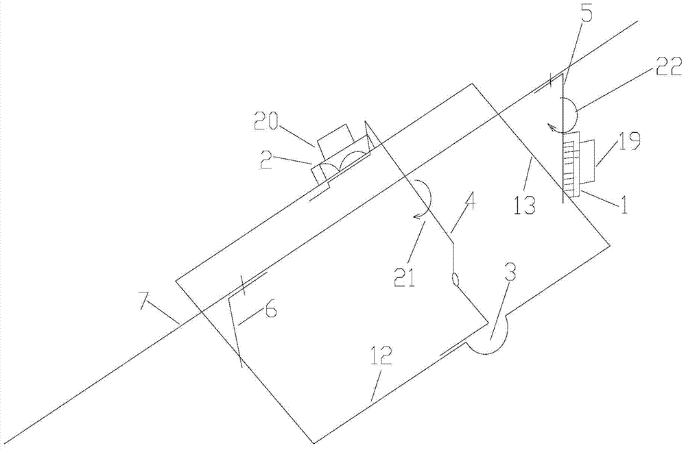 UAV single camera multi-angle shooting support device