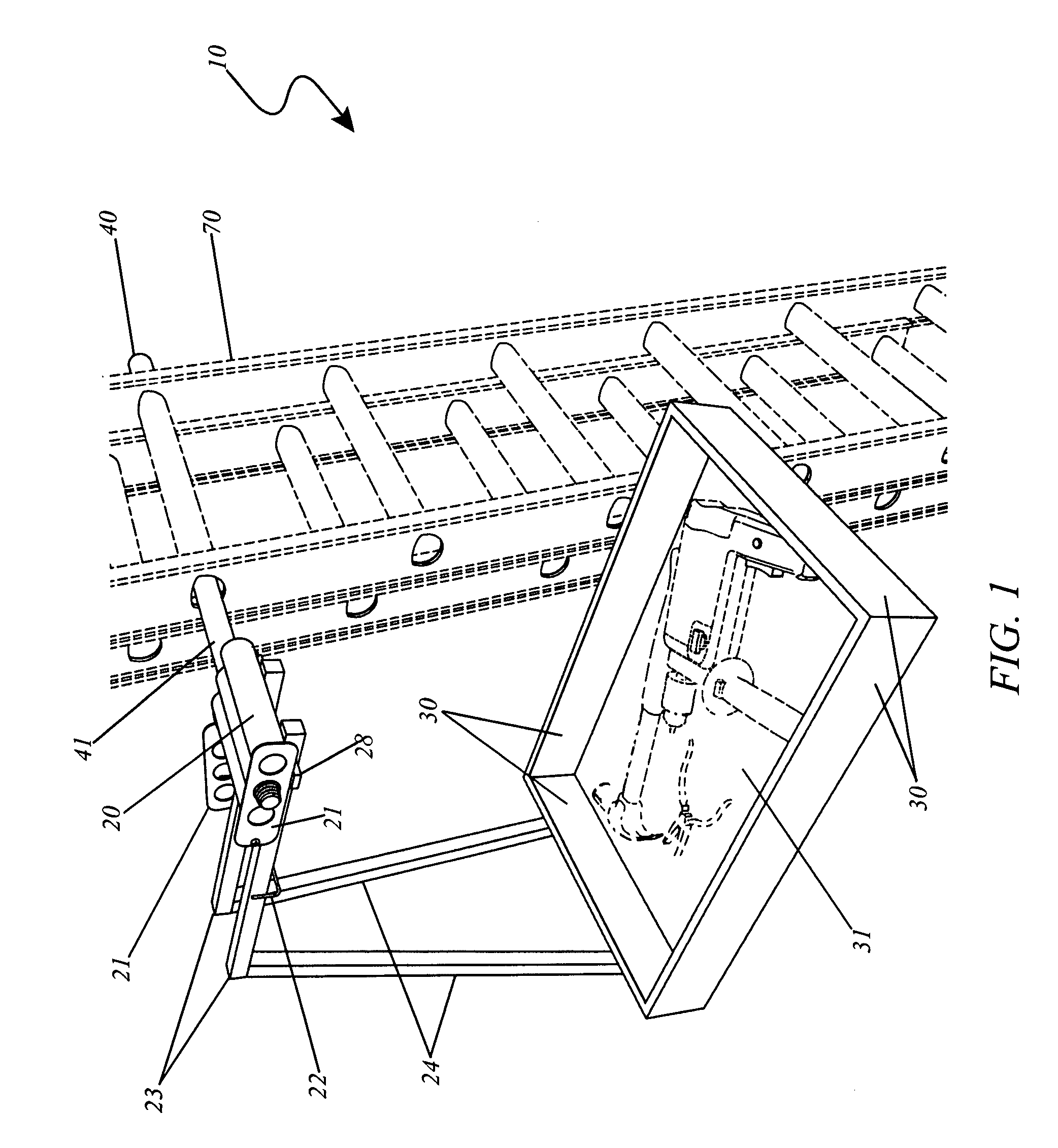 Paint tray caddy for extension ladders and method of use thereof