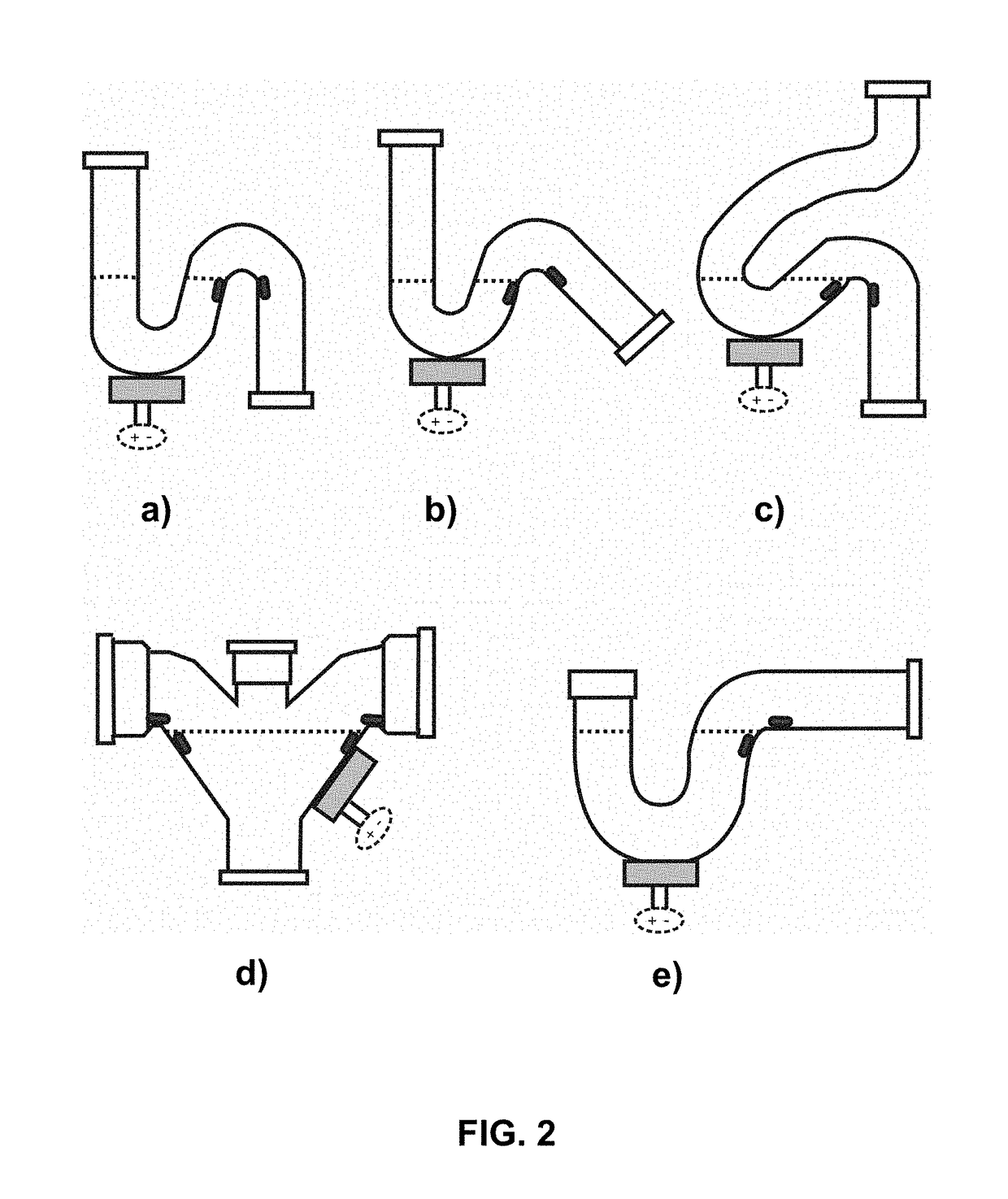 Siphon trap disinfection system