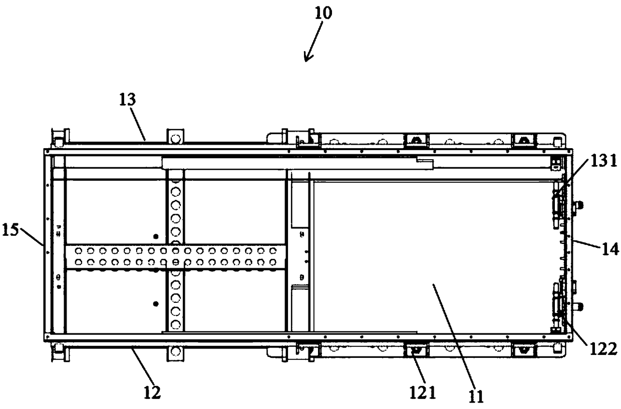 Lithium ion battery box for electric automobile