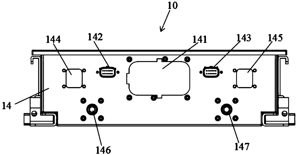 Lithium ion battery box for electric automobile